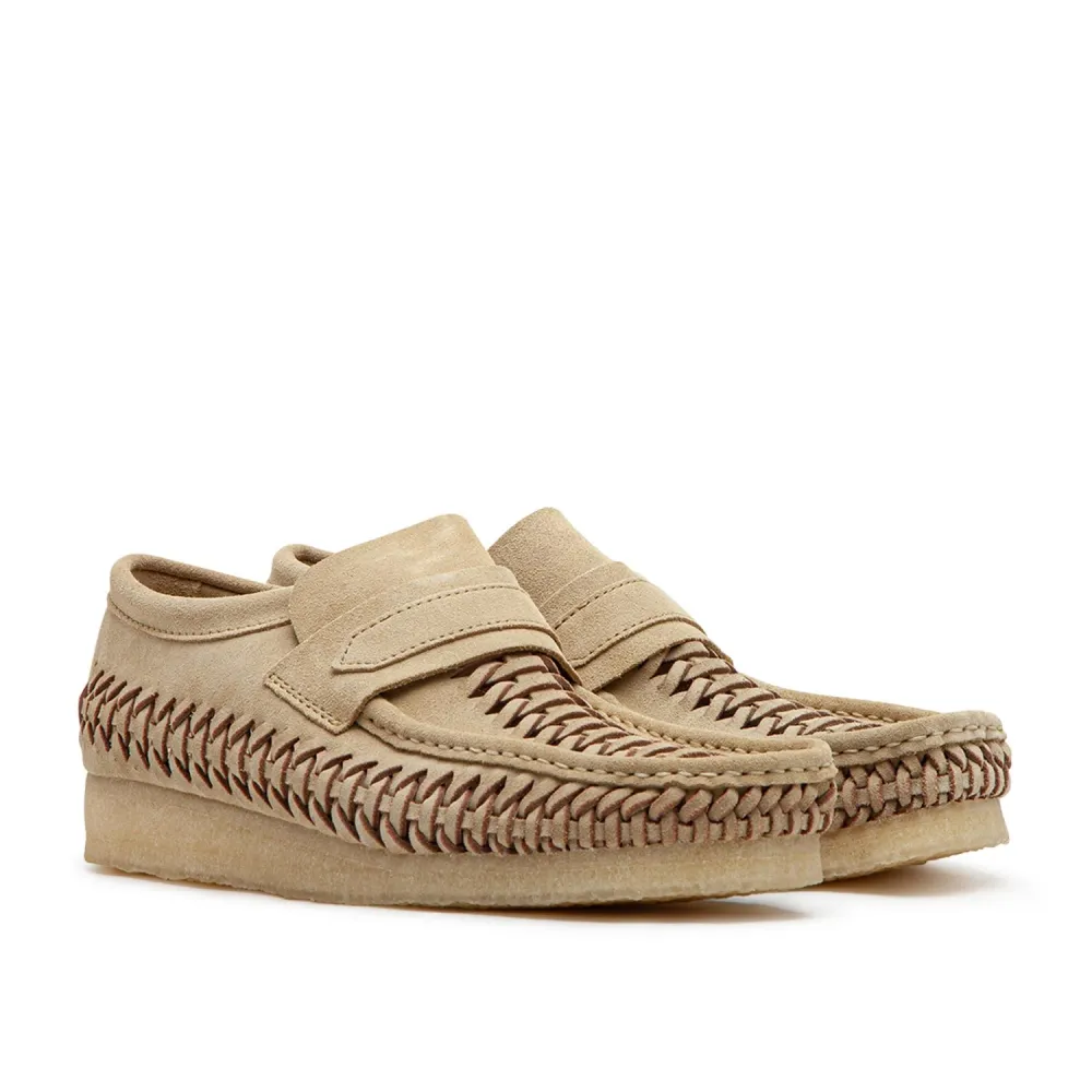 Clarks Wallabee Loafer Weave 26176534 / braun