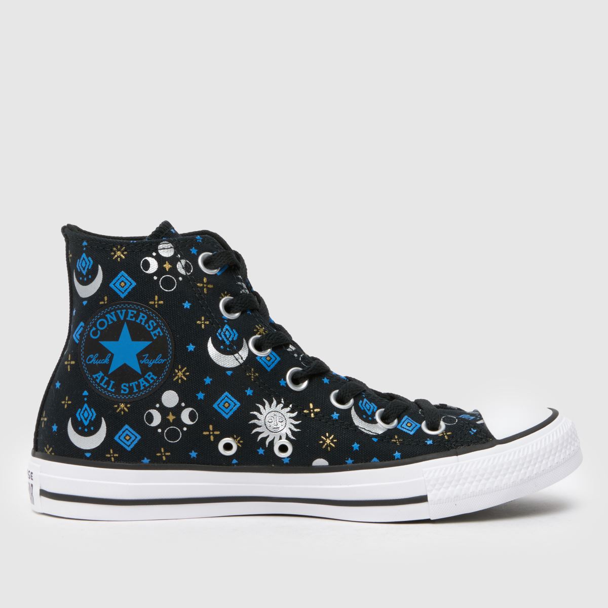 Converse All Star Hi cipők fekete multiszínűek