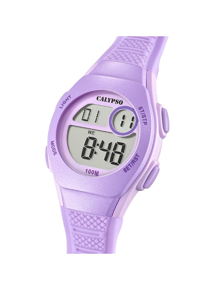 Calypso Digital-Armbanduhr Calypso Junior lila klein (ca. 28mm) günstig kaufen onesize