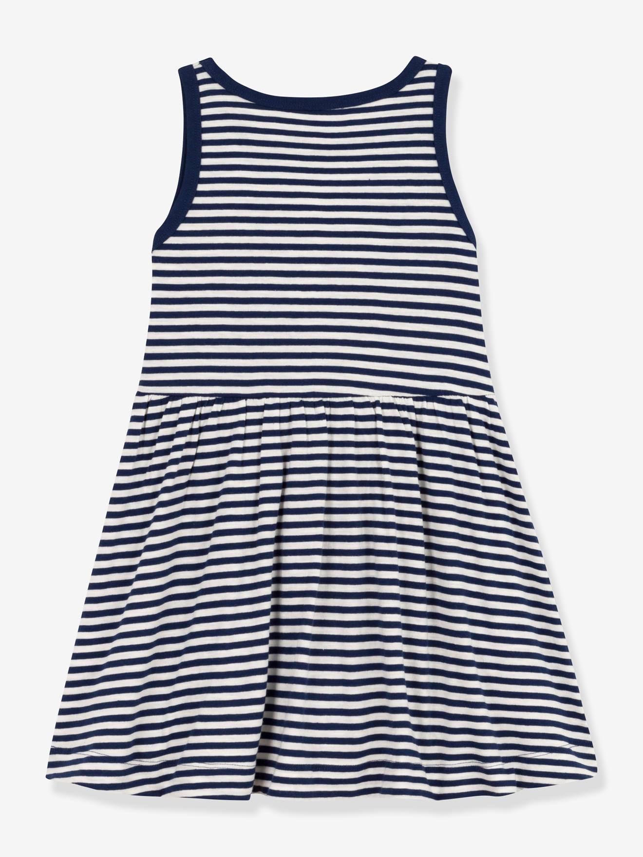 Robe sans manches PETIT BATEAU bleu