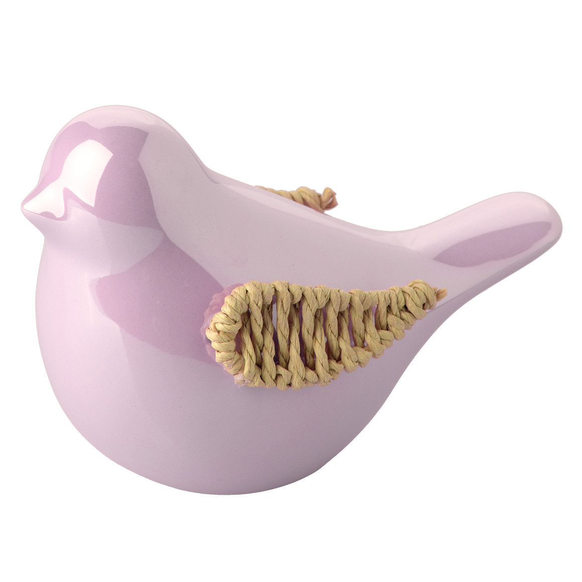 Deko-Vogel aus glänzender Keramik