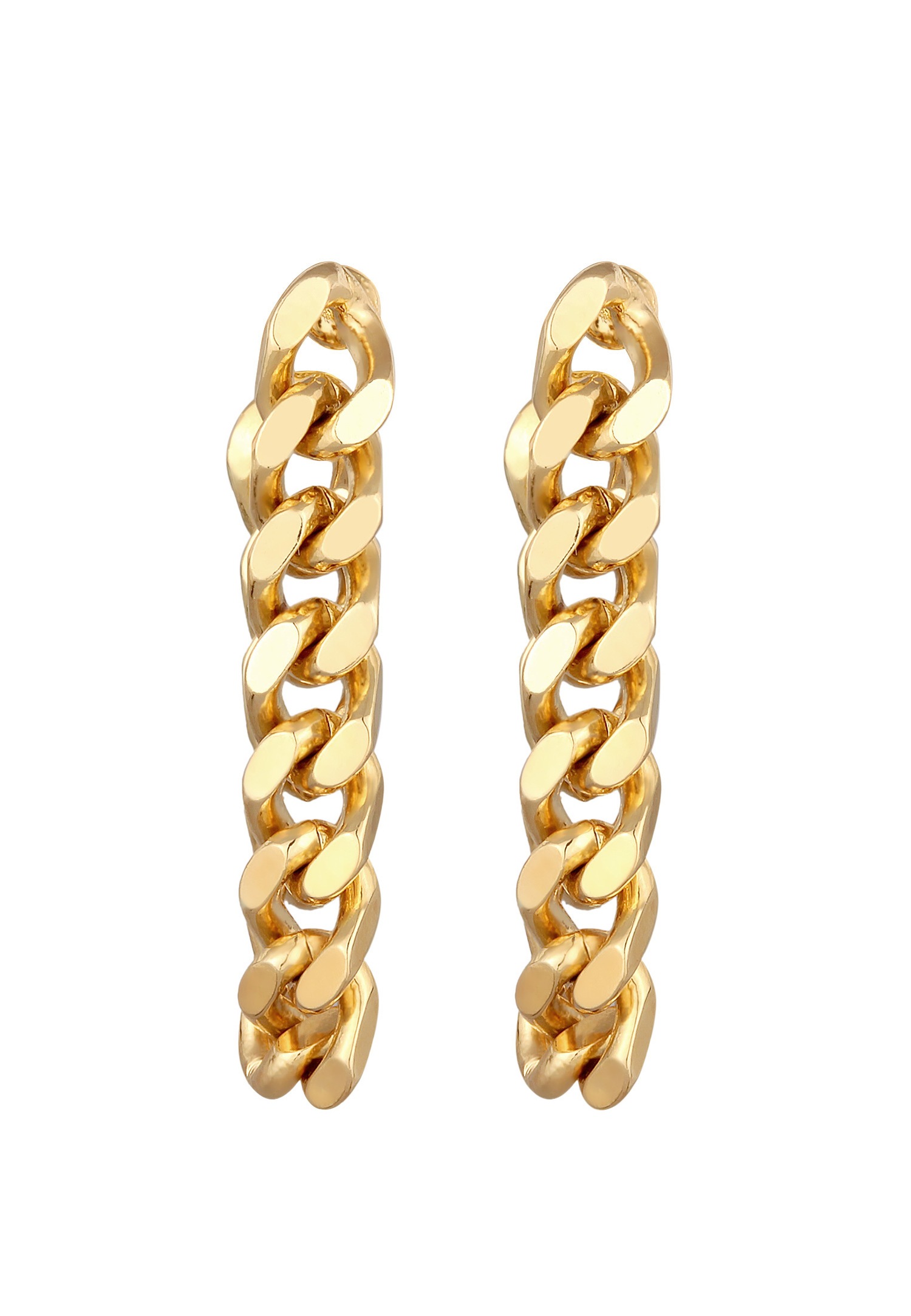Pendientes colgantes de color dorado de moda para mujer de Elli
