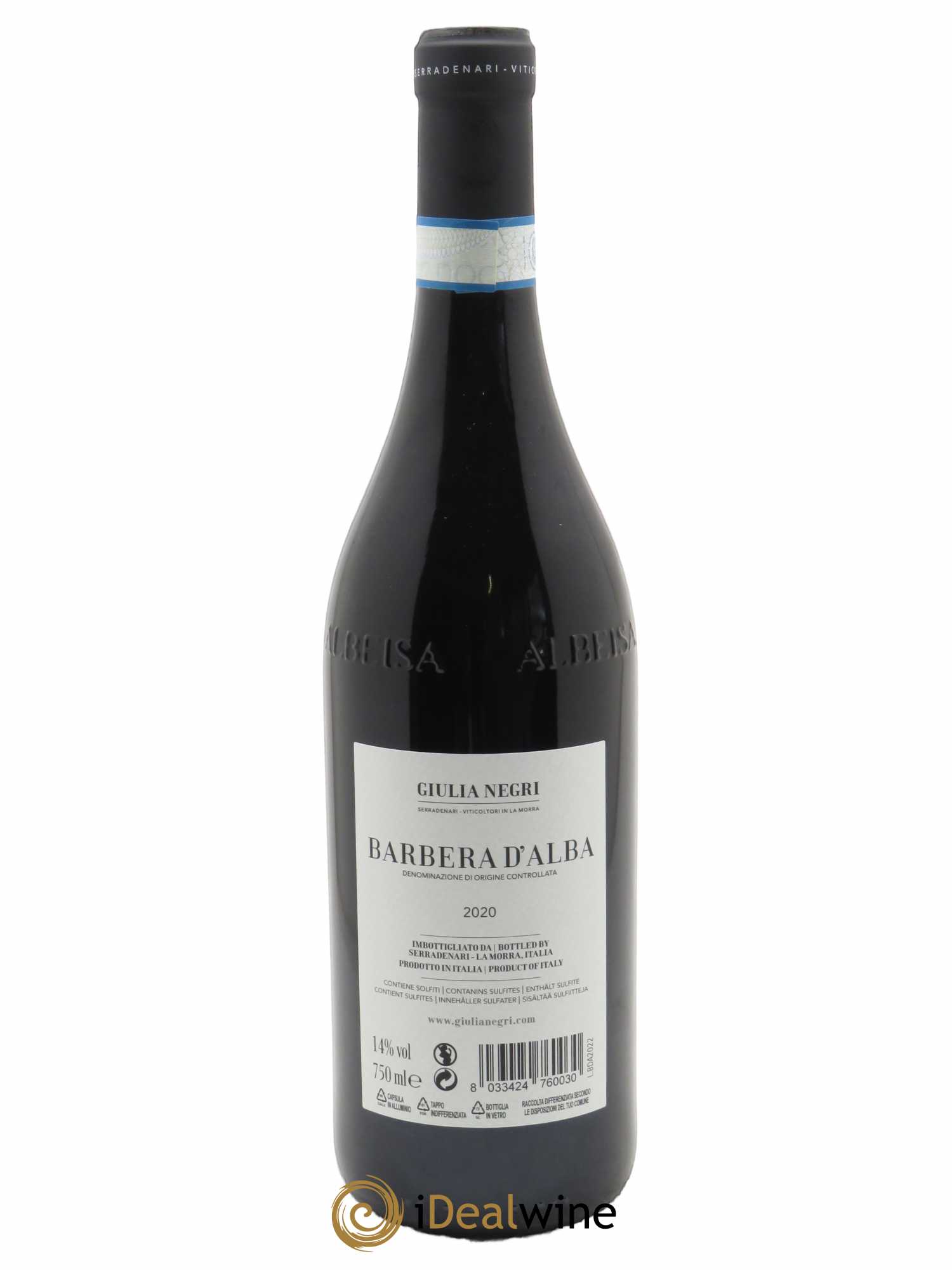 Barbera d'Alba DOC Giulia Negri  2020 - Lot de 1 Bouteille