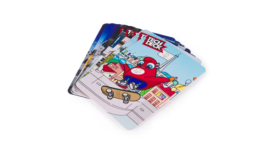 Tech Deck Competition Legends 8-Pack, Set mit 8 authentischen Fingerboards der olympischen Skate-Athleten in Paris 2024