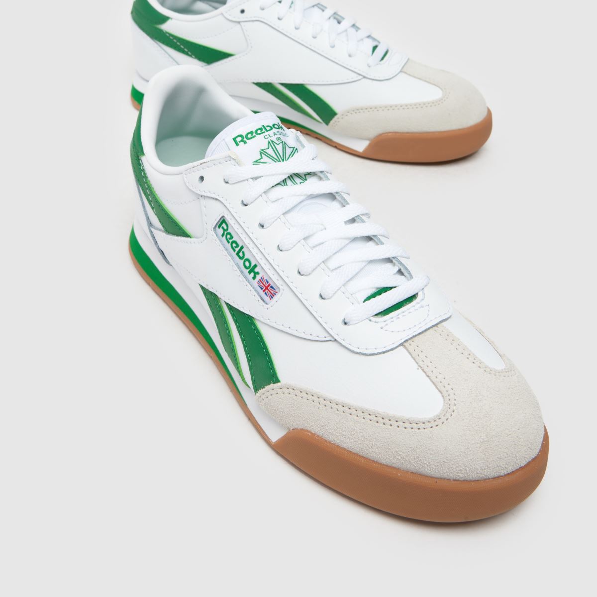 Reebok Campio XT športni copati v beli in zeleni barvi