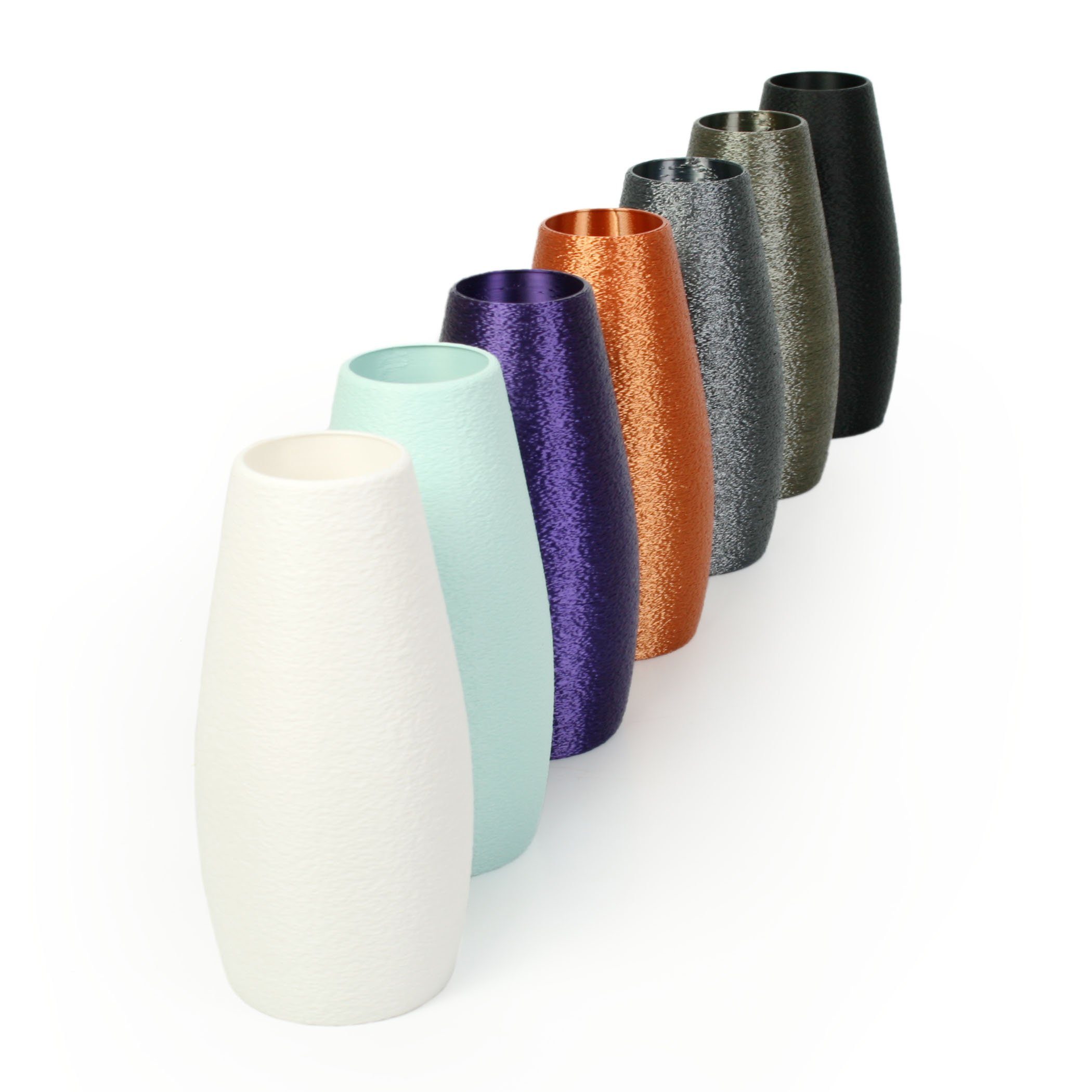 Kreative Feder Dekovase Designer Vase – Dekorative Blumenvase aus Bio-Kunststoff, aus nachwachsenden Rohstoffen; wasserdicht & bruchsicher