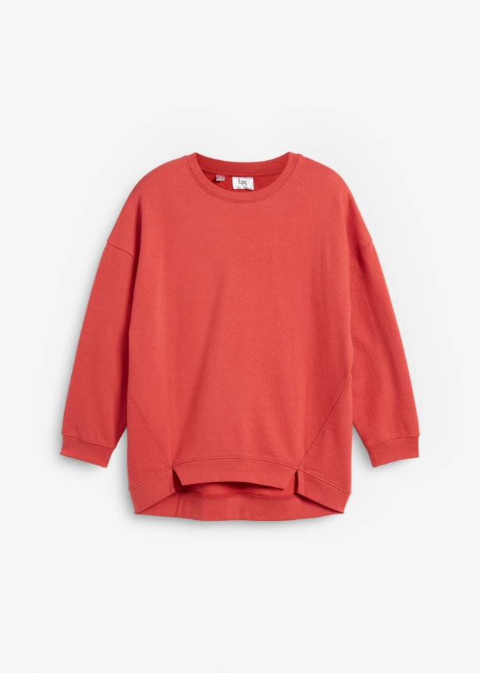 Oversize Sweatshirt mit Schlitzdetail