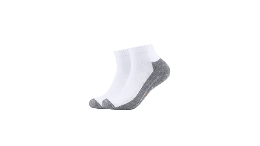 camano Unisex Sport Sneaker Socken Pro Tex Quarter 2er Pack weiss