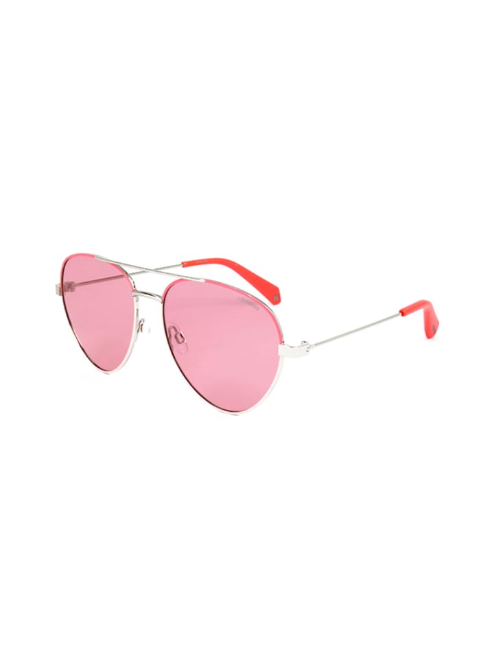 Polaroid Damen-Sonnenbrille in Silber/ Rosa günstig kaufen 59
