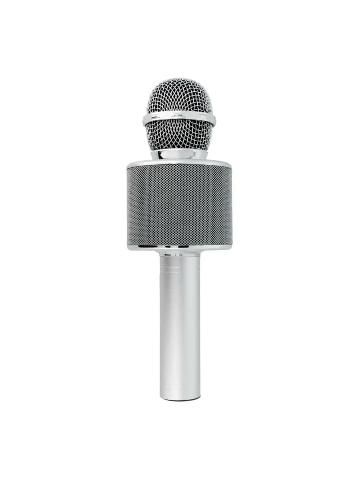 COFI 1453 Multimedia Karaoke-Mikrofon Kabelloser Bluetooth Lautsprecher 1200mAh in Silber günstig kaufen onesize