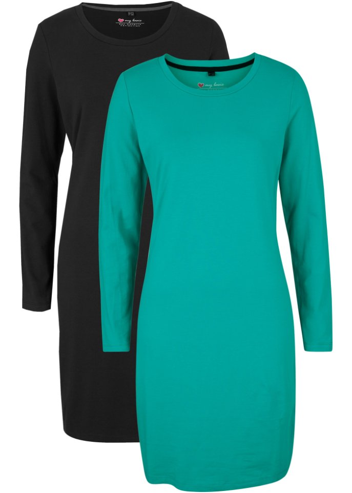 Jerseykleid (2er Pack)