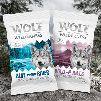 Wolf of Wilderness 100 g Probierbeutel - getreidefrei