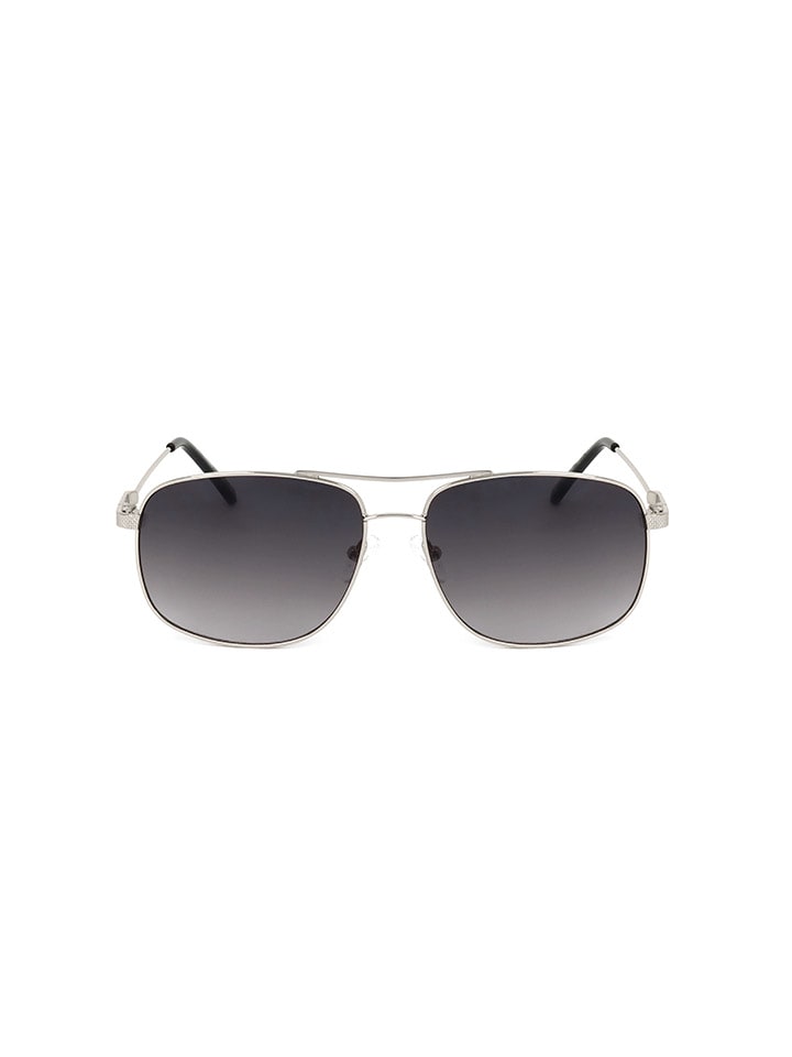 Guess Herren-Sonnenbrille in Silber/ Schwarz günstig kaufen 59