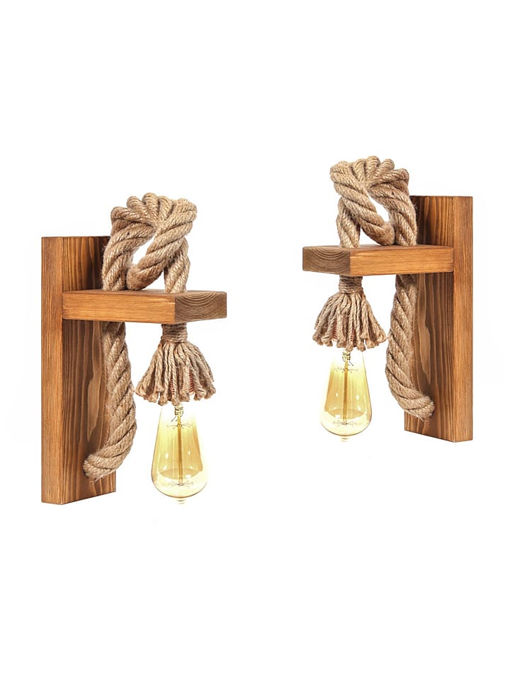 Evila 2er-Set: LED-Wandleuchten - EEK A  (A   bis A) - (B)10 x (H)30 cm günstig kaufen onesize