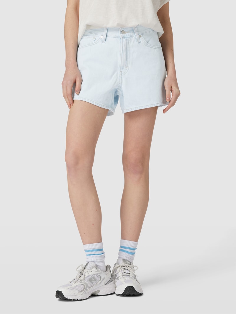 Jeansshorts aus reiner Baumwolle Modell '80's' in hellblau
