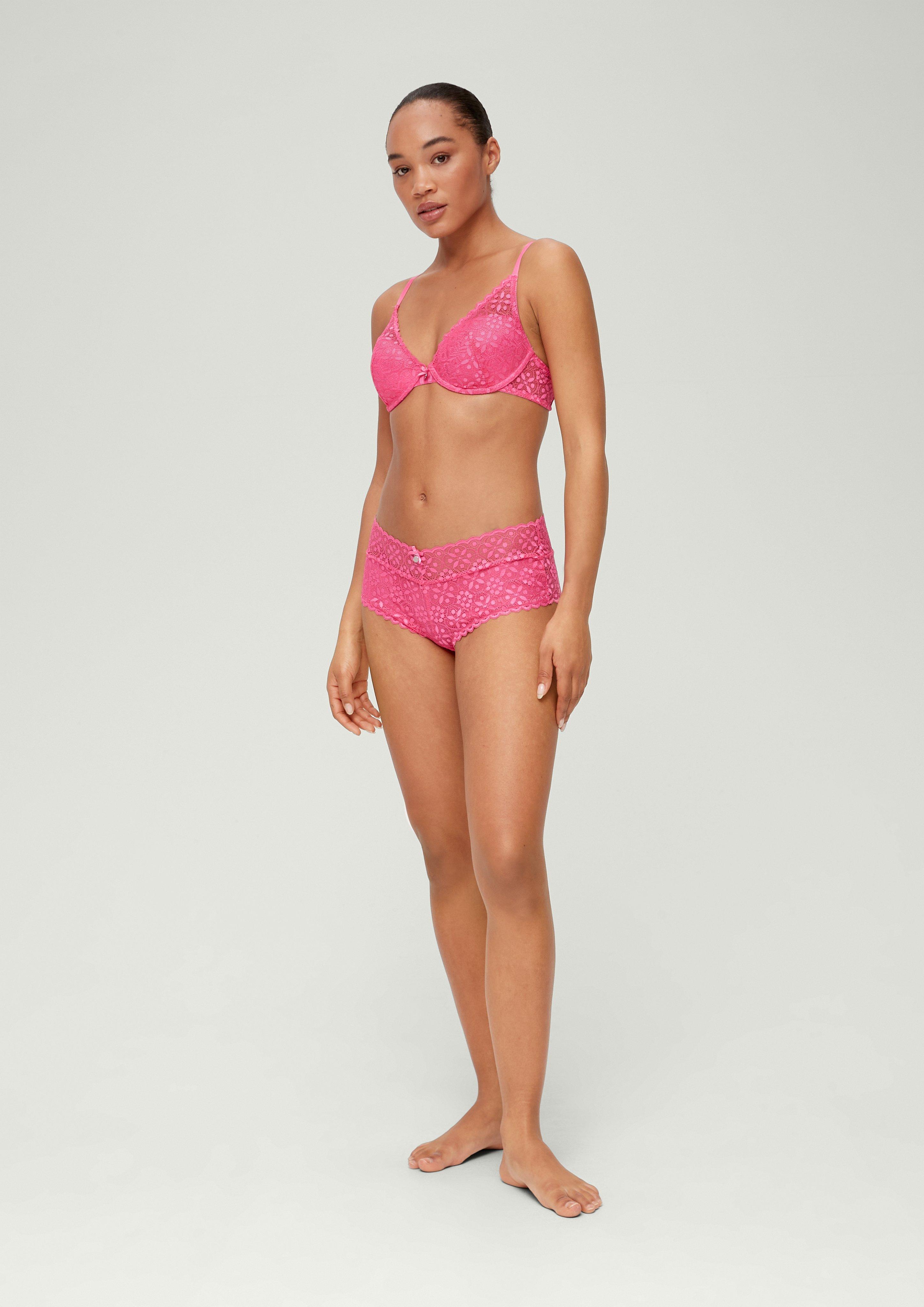 Highwaist-Slip mit Spitze  6006273-4400