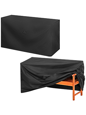 Casaria Kingsleeve® Abdeckplane Gartenbank Anthrazit 162x65x88cm