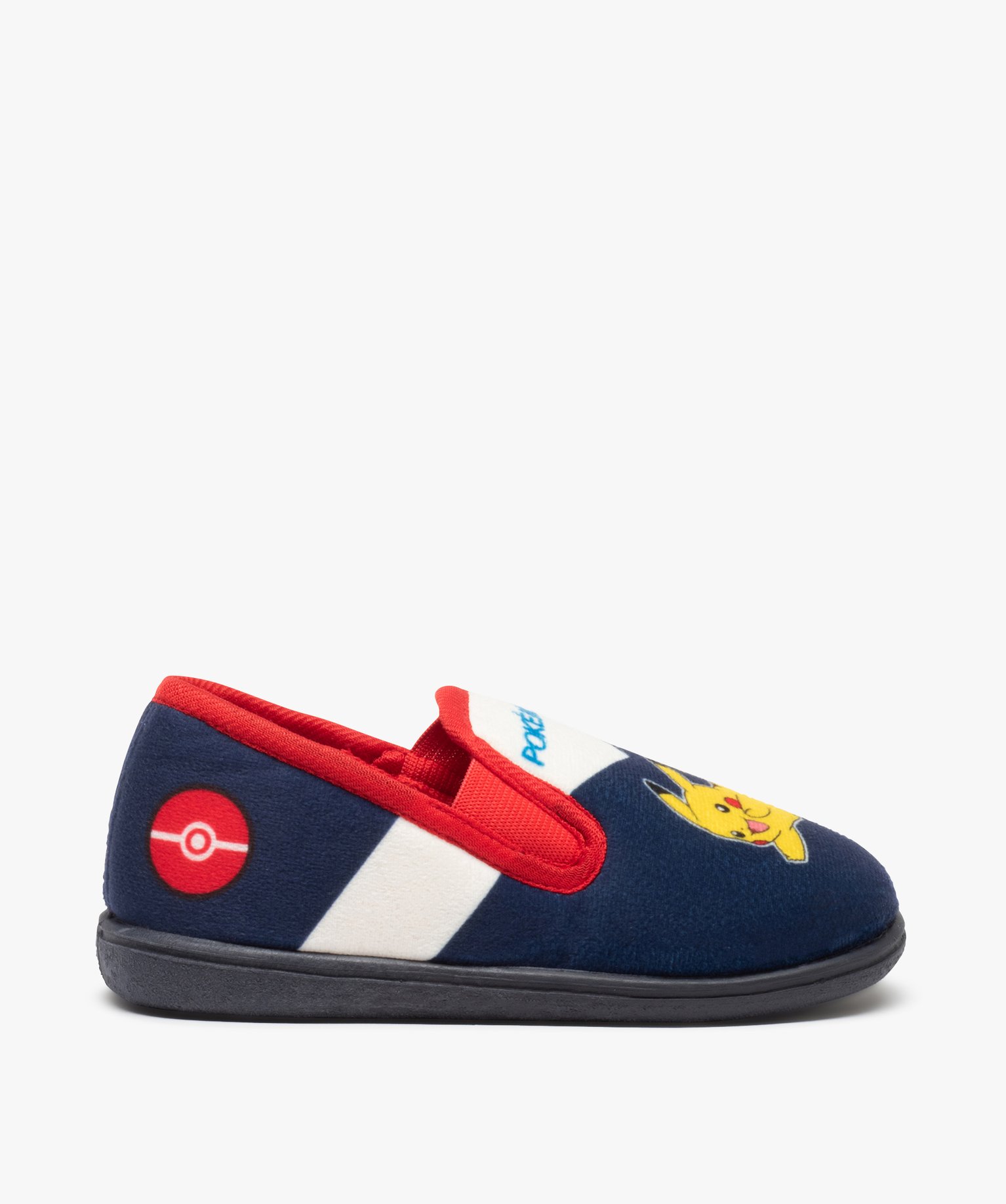 Chaussons enfant en velours imprimé - Pokémon bleu | GEMO