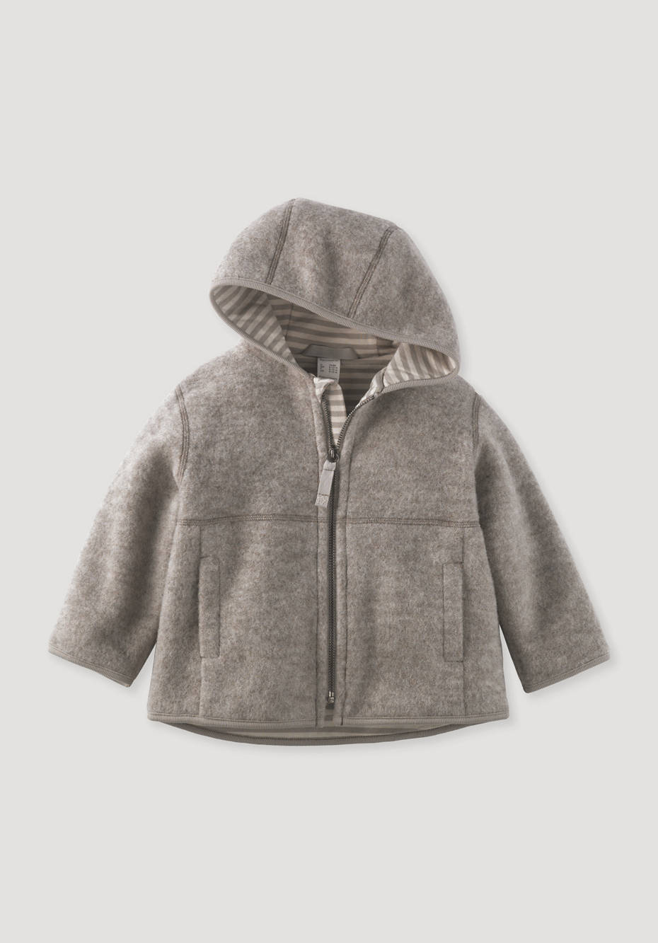 Wollfleece-Jacke aus reiner Bio-Merinowolle