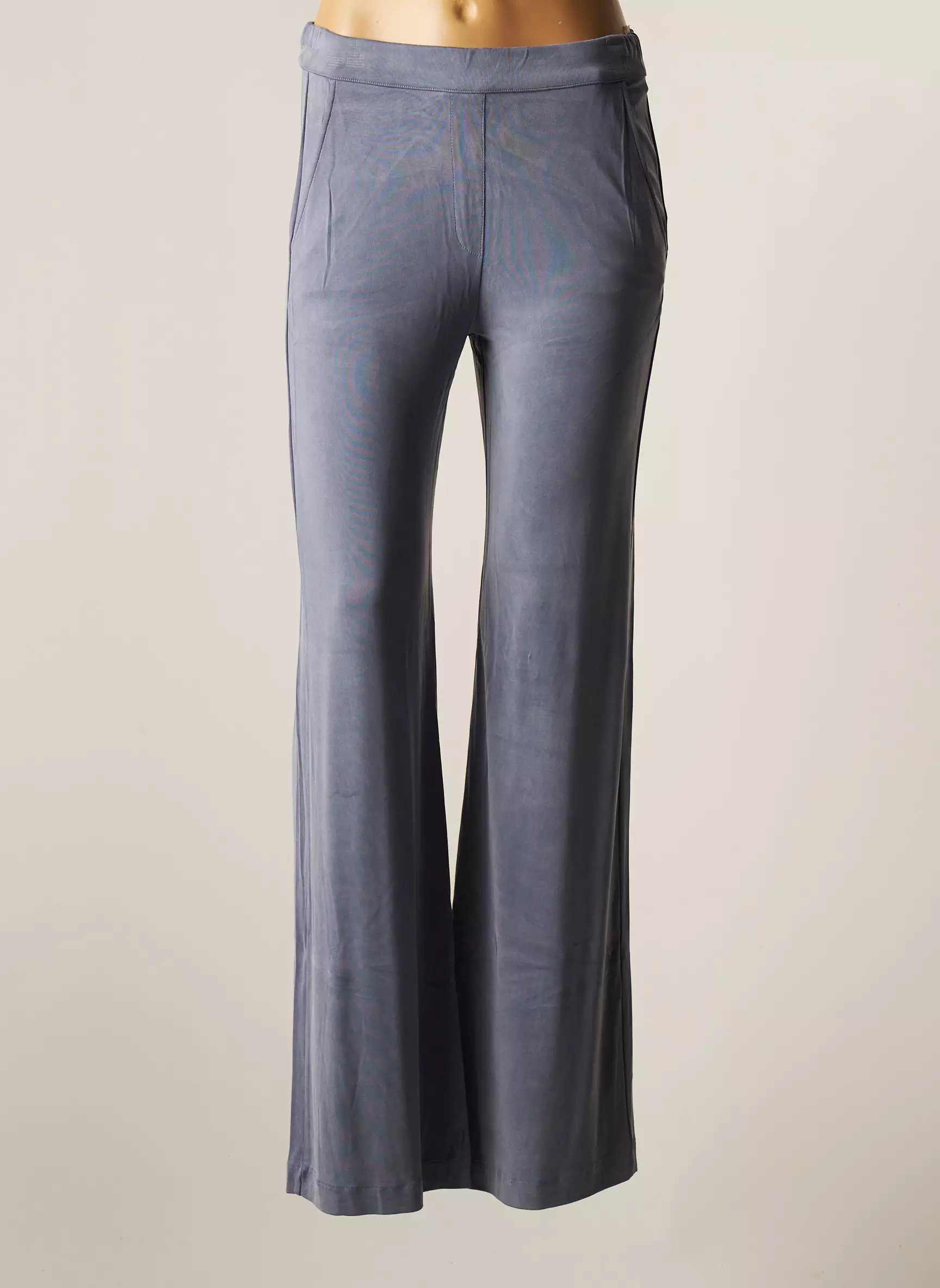 Majestic Filatures Pantalons Larges Femme couleur bleu