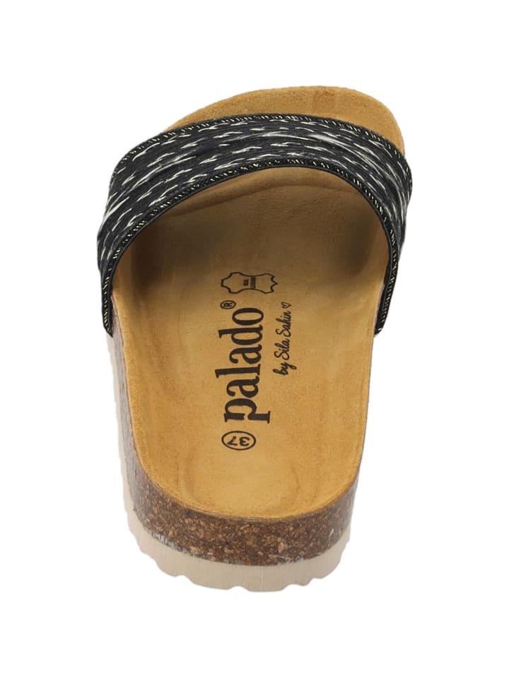 palado Pantoletten in negro/oro (7cm) günstig kaufen