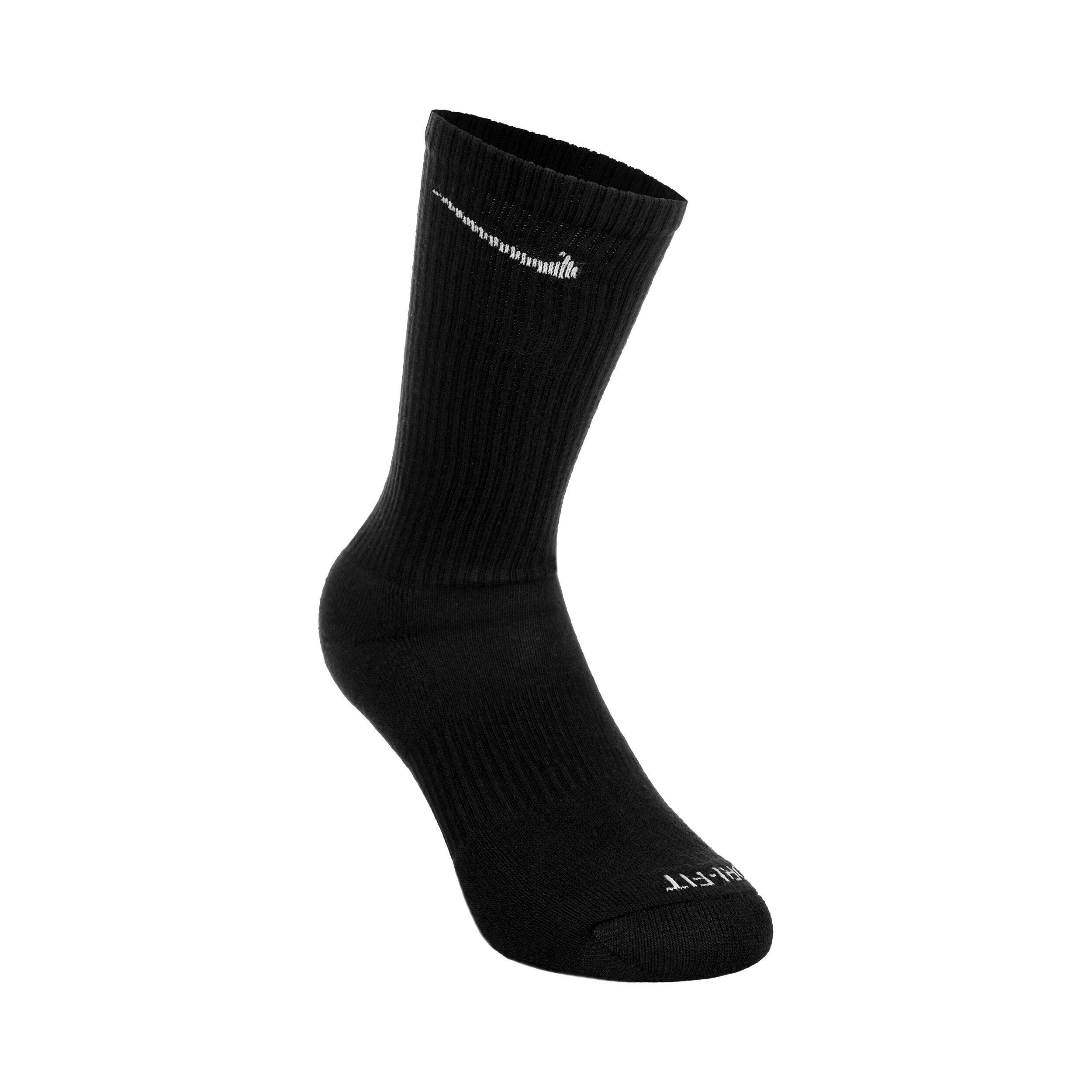 Everyday Plus Cushioned Crew Sportsocken 3er Pack - Schwarz
