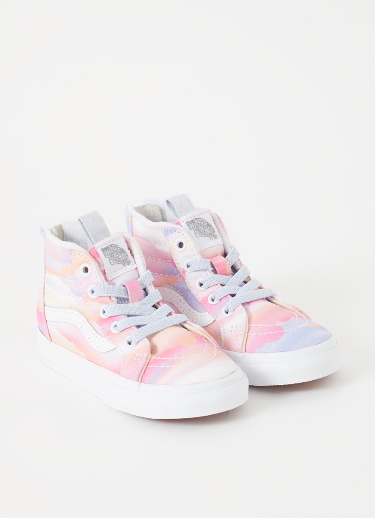 VANS Sk8-Hi canvas sneaker with leather details