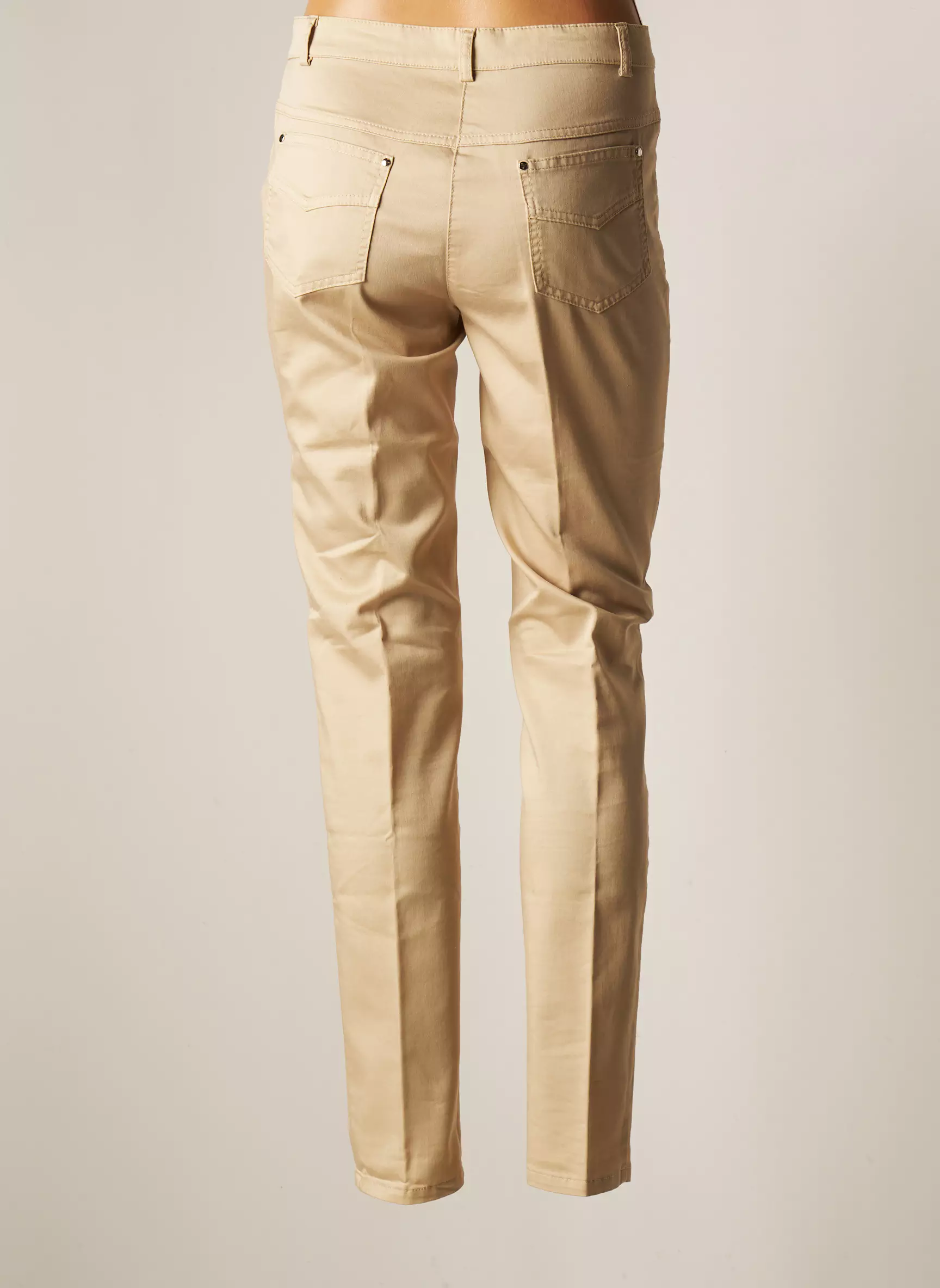 Ninati Pantalons Slim Femme couleur beige