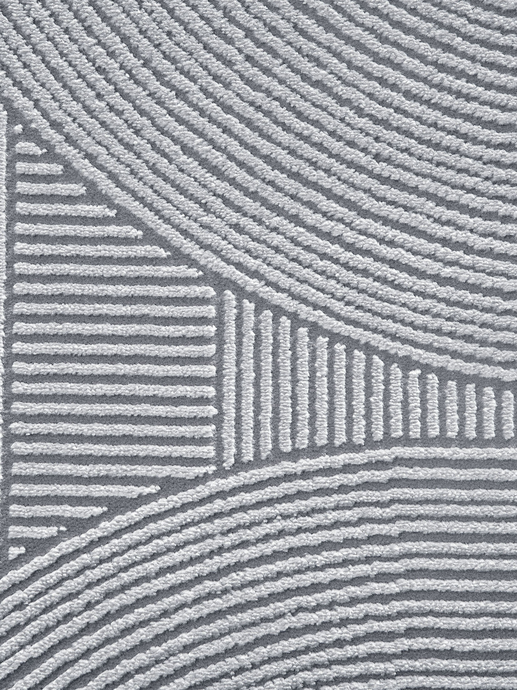 Biarritz Moderner Teppich, Silber