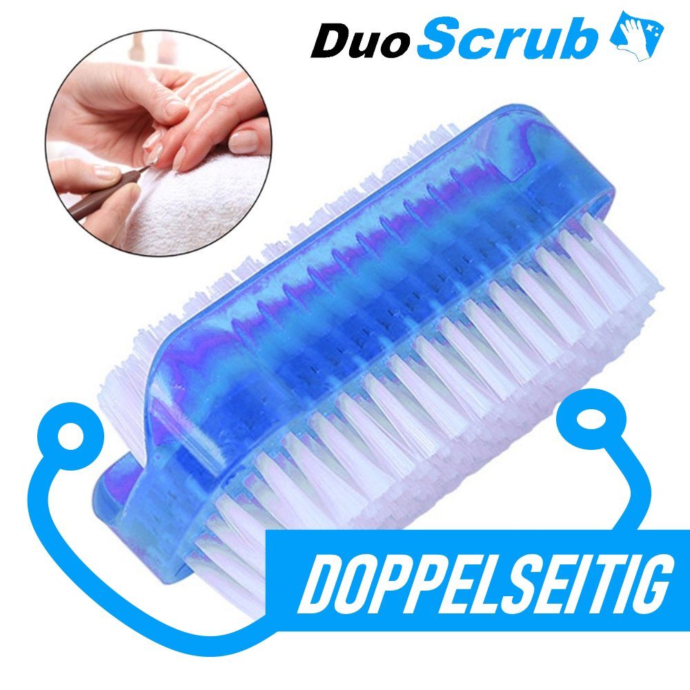MAVURA Nagelbürste DuoScrub Handwaschbürste Nagelbürste Handbürste, Reinigungsbürste für Hände und Fingernägel doppelseitig [4er Set]