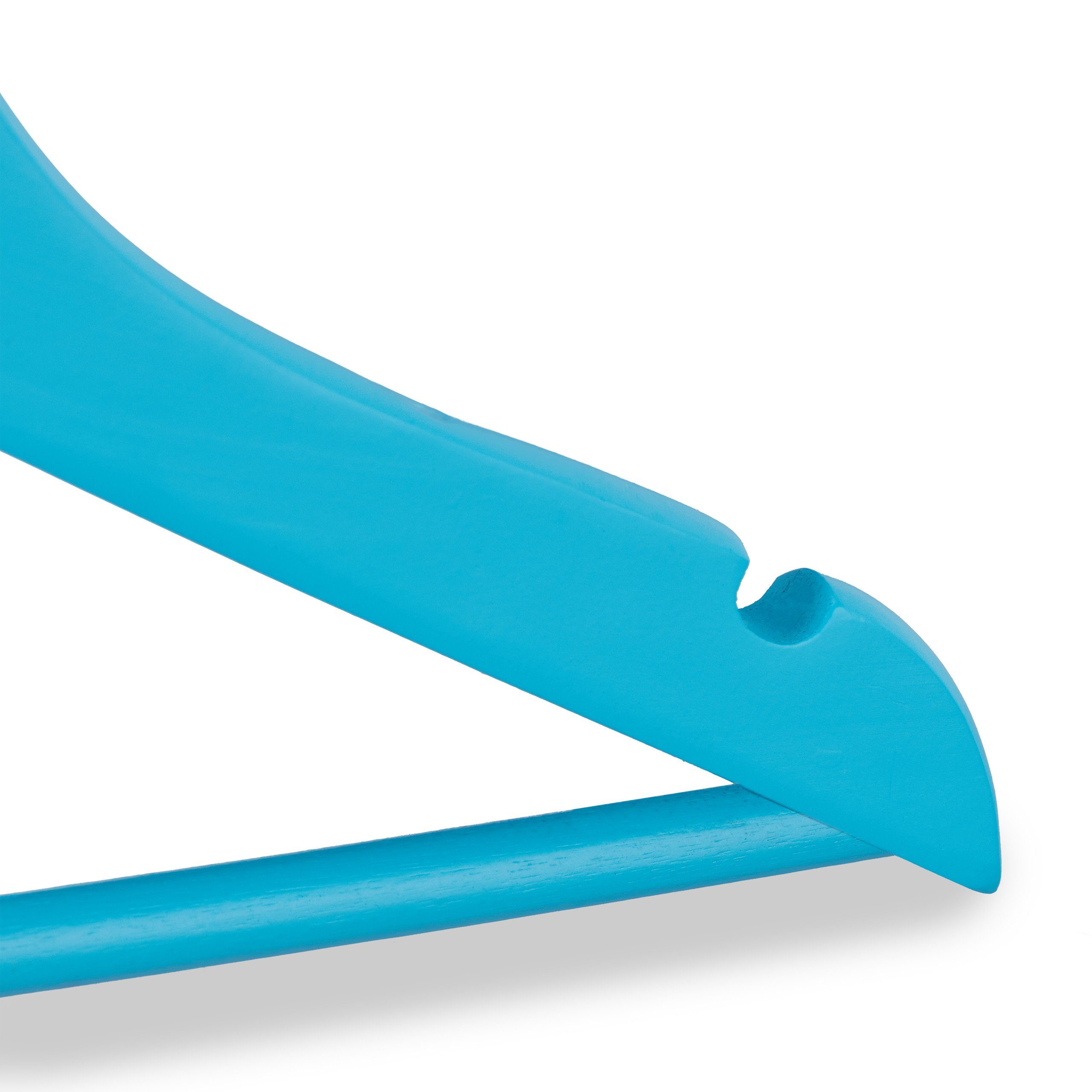 relaxdays Kleiderbügel Kleiderbügel Kinder 20er Set, Blau, 20er Pack