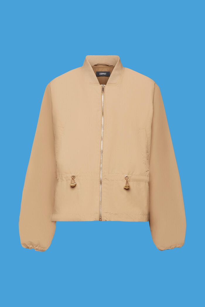 Bomberjacke mit Kordelzug in der Taille