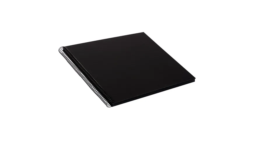goldbuch Spiralalbum Bella Vista schwarz mit schwarzen Seiten, 30x34 cm