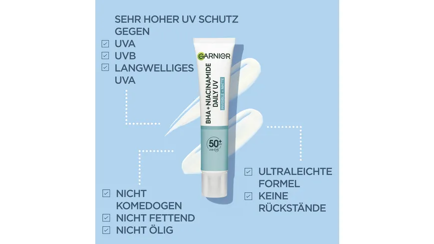 Garnier BHA+Niacinamide Daily UV Sonnenschutz 40 ml