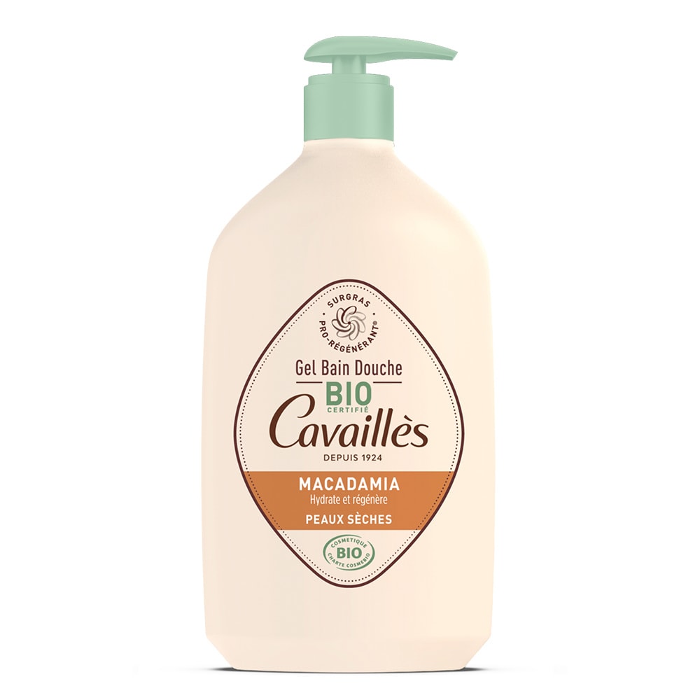 Cavaillès GEL BAIN ET DOUCHE HUILE DE MACADAMIA COSMEBIO PEAUX SECHES 1L GEL DOUCHE