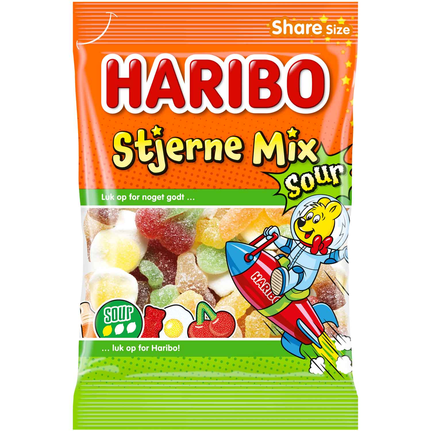 Haribo Stjerne Mix Sour 375g