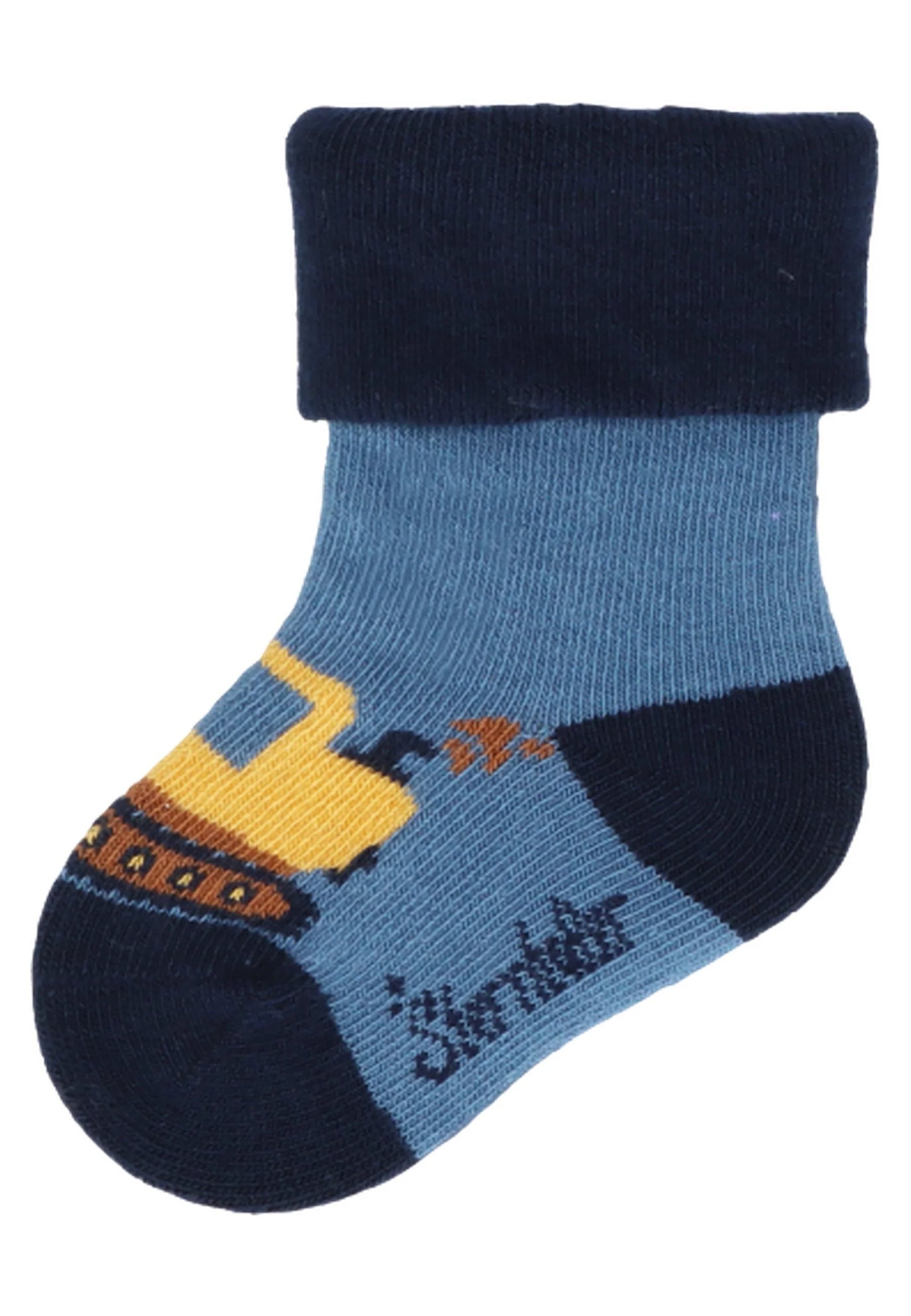 Socken im 3er Pack mit Motiv Bagger in versch. Farben