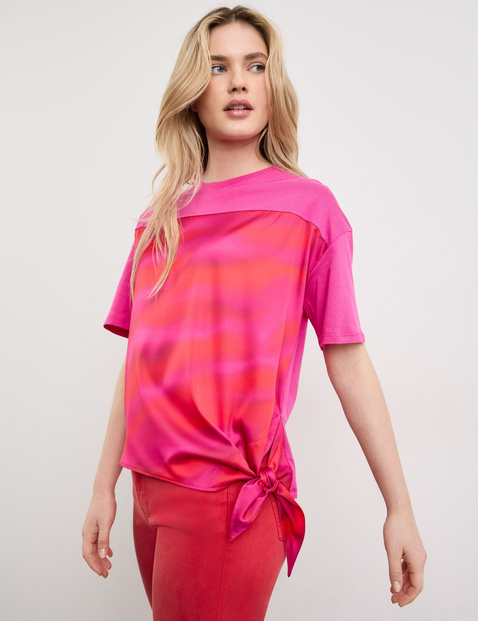 T-Shirt mit Knoten-Detail