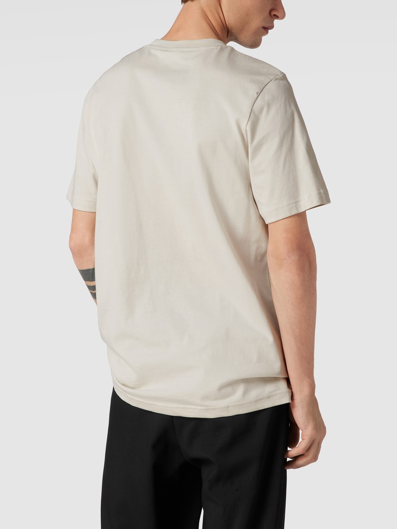 T-Shirt mit Label-Print in sand