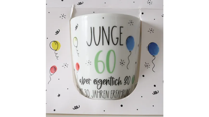 Boltze Tasse in Geschenkpackung 60.Geburtstag