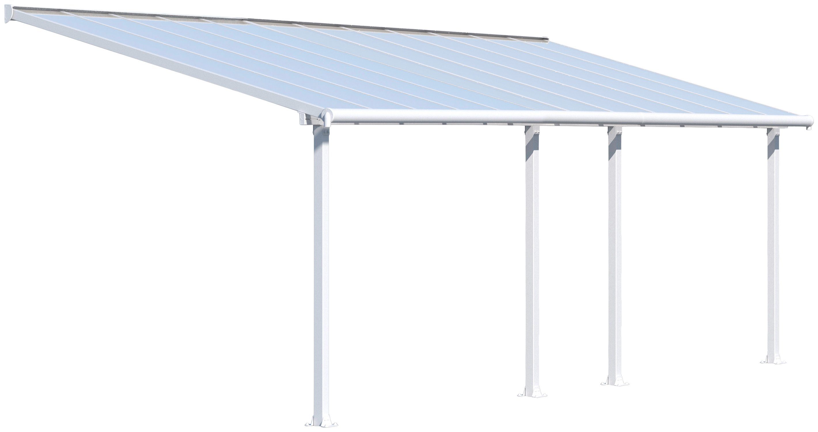 Palram - Canopia Terrassendach Olympia 3x7.3, BxT: 739x295 cm, Bedachung Doppelstegplatten, BxT: 739x295 cm
