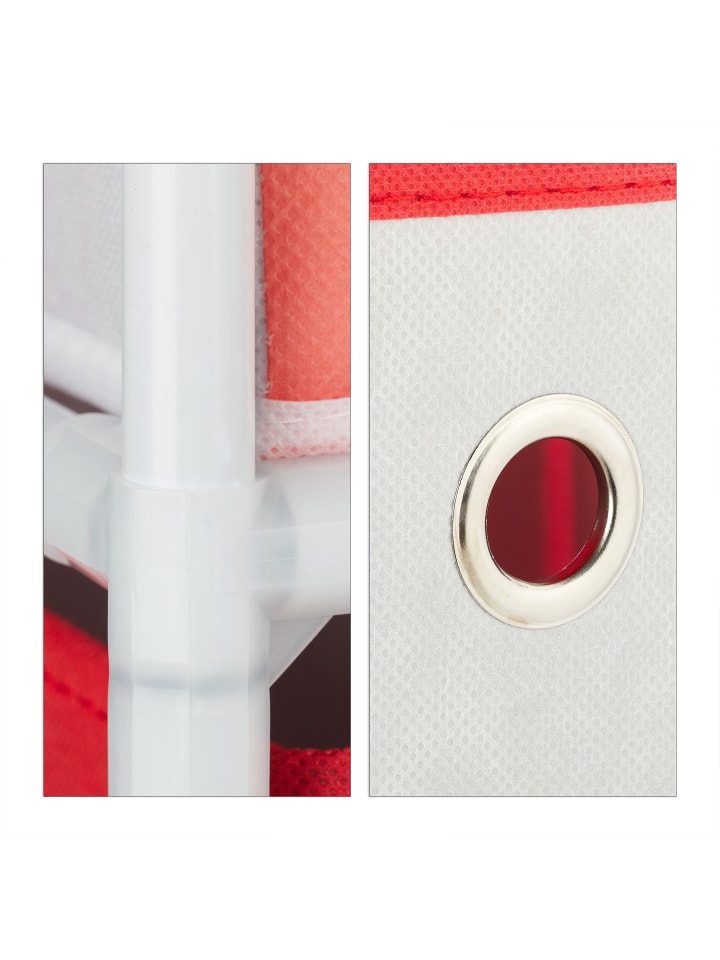 relaxdays Kinderregal Schwan in Weiß/Rot - (B)53 x (H)62 x (T)30 cm günstig kaufen onesize