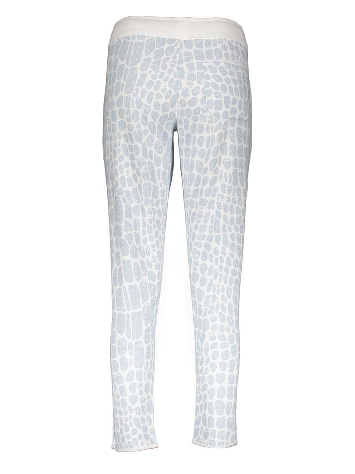 Juvia Sweathose in Hellblau/ Weiß günstig kaufen