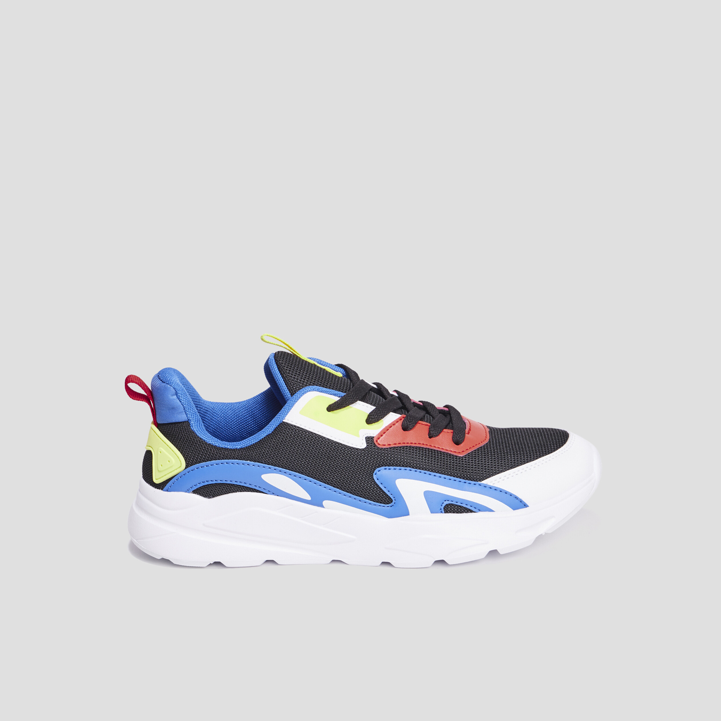 Baskets running à lacets Roula multicolore homme | La Halle