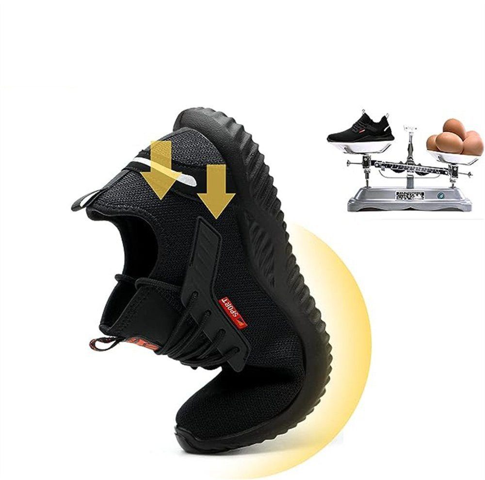 RHAFAYRE Sicherheitsschutzschuhe, stoß- und pannensichere Arbeitsschuhe Sicherheitsschuh