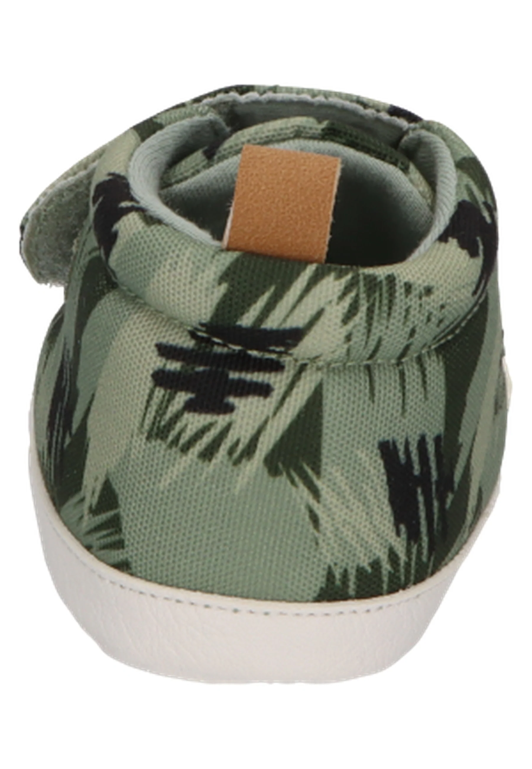 Babyschuh mit Jungle-Muster und Dinozacken