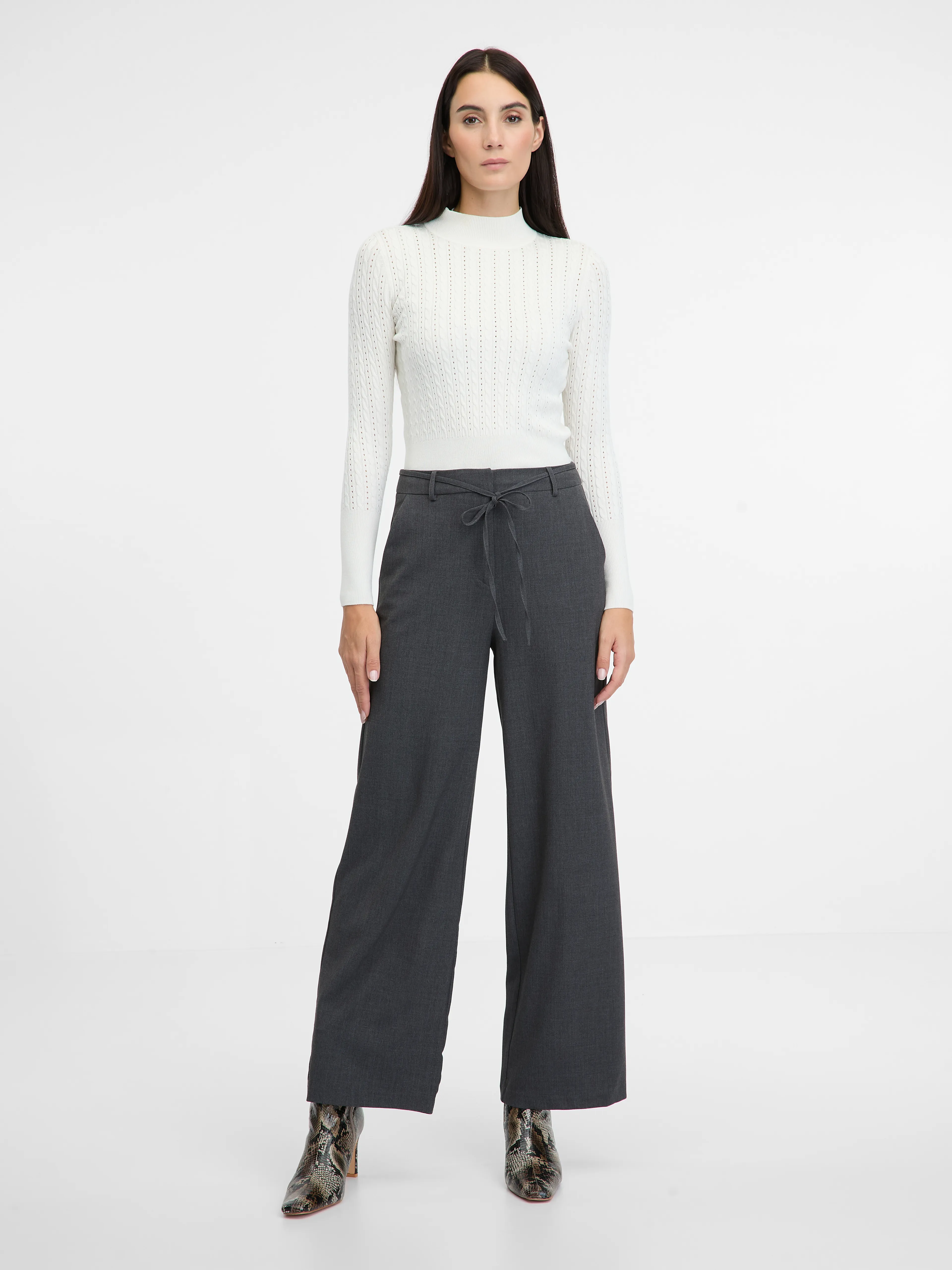 Graue weite Damenhose ORSAY