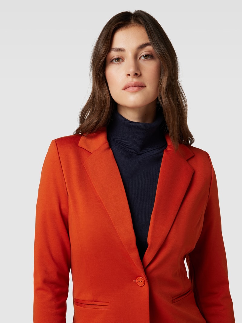 Blazer mit Paspeltaschen Modell 'KATE' in rostrot