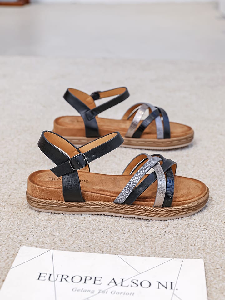 Sixth Sens Sandalen in Schwarz günstig kaufen