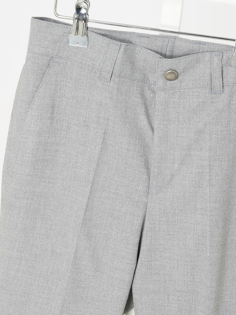 Chino mit elastischem Bund in silber meliert